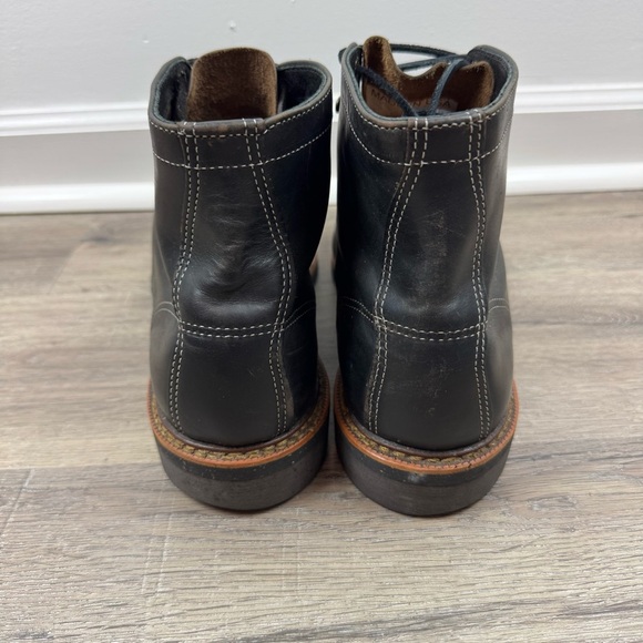 Thorogood 1892 Beloit Black Leather Boots Men’s Size 13 Work Cork Lace Up - Picture 8 of 15